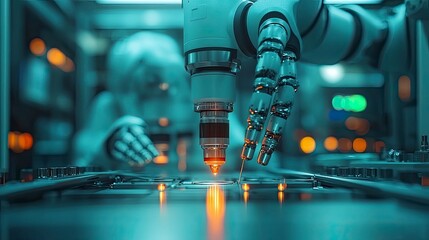 Medical robot assisting surgeon during minimally invasive procedure with multiple precision tools