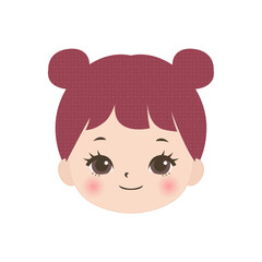 笑顔の女の子の顔