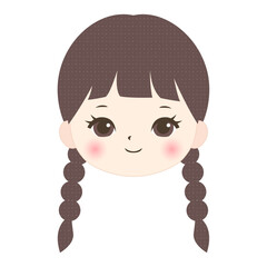 笑顔の女の子の顔