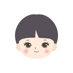 笑顔の男の子の顔