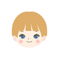 笑顔の子供の顔