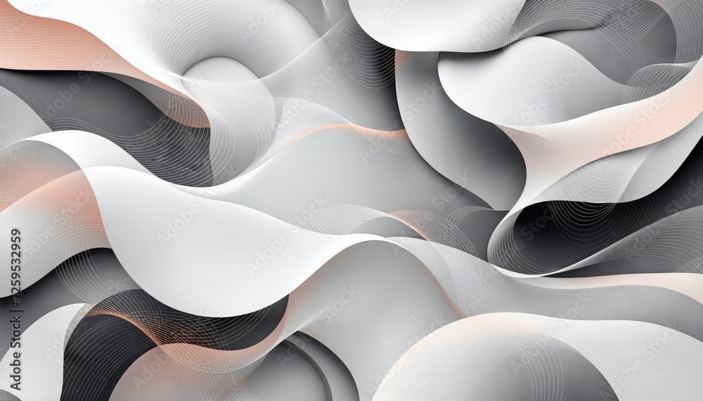 Poster elegant abstract background soft curves and subtle light accents