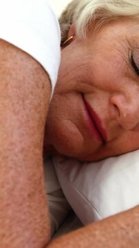 Mature woman sleeping