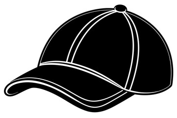 baseball cap  silhouette  vector