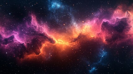 Fototapeta premium Abstract cosmic dark matter background. Featuring cosmic dark matter with bright colors. Emphasizing depth and mysterious textures. Ideal for space and artistic themes.