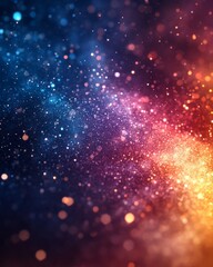 Fototapeta premium Abstract cosmic dust particles background. Featuring cosmic dust particles and vivid colors. Emphasizing depth and subtle shimmer. Ideal for space and artistic themes.