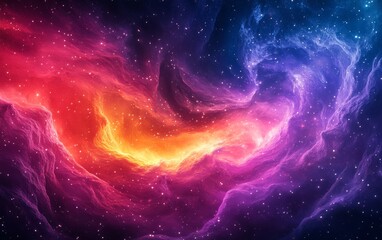 Abstract cosmic energetic swirls background. Featuring cosmic energetic swirls with vivid colors. Emphasizing depth and dynamic motion. Ideal for space and artistic themes.
