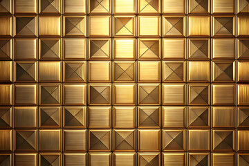 Geometric Gold Tiles. Luxurious Architectural Background
