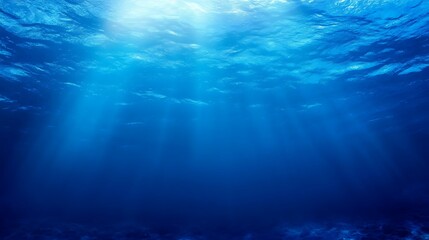 Fototapeta premium Ocean Sunlight Underwater Scene