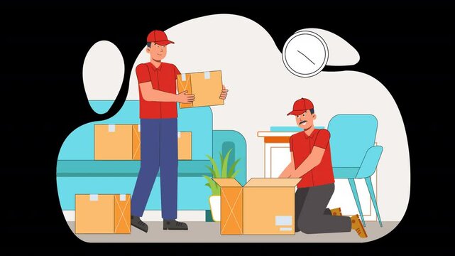 Show the excitement of moving with vector-based animations, scalable visuals of new neighborhoods, and unpacking moments.