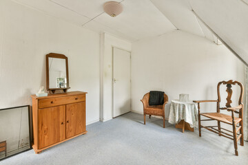 Simple and cozy empty room interior