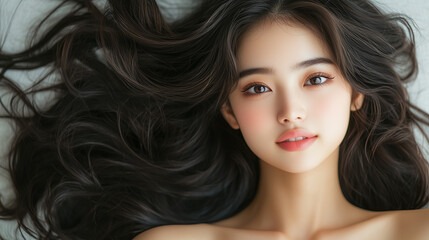 Naklejka premium 美しさ, 顔, モデル, 笑う, ファッション, 人々, 髪の毛, 笑みを浮かべている, 人, ブルネット, シティ, アウトドア, 通り, ライフスタイル, 淑女, 1, 頭, ハピネス, 化粧,女, 美しさ, 髪の毛, モデル, ファッション, 顔, うっとりさせる魅力, 化粧, 人, ドレス, ブルネット, 肌, 唇, 化粧, 淑女, 目, 暗い, 黒, ふしだらな, スタジオ, 好色