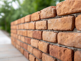 Fototapeta premium red clay brick with rough texture