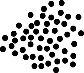 black and white dots