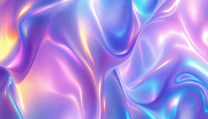 Obraz premium Iridescent Fluidity, A Luminous Dance of Color and Form