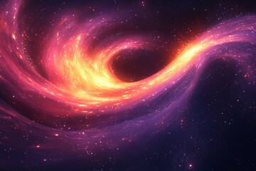 Obraz premium Abstract cosmic flare swirls background. Featuring cosmic flare swirls and bright colors. Emphasizing depth and movement. Ideal for space and artistic themes.