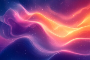 Fototapeta premium Abstract cosmic flare waves background. Featuring cosmic flare waves and bright colors. Emphasizing depth and motion. Ideal for space and dynamic themes.
