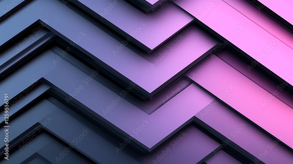 Poster Abstract pink purple chevron background