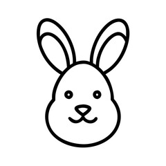 Outline icon of an Easter bunny

