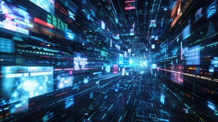 abstract background of digital media content