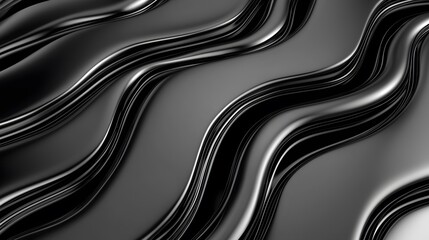 Abstract Black Wavy Texture Background for Digital Design Projects