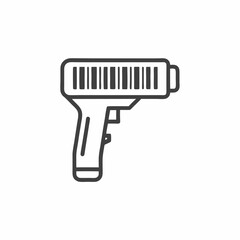 A sleek and modern barcode scanner designed for efficiency in inventory handling is displayed. This illustration highlights its essential role in retail and warehouse operations.