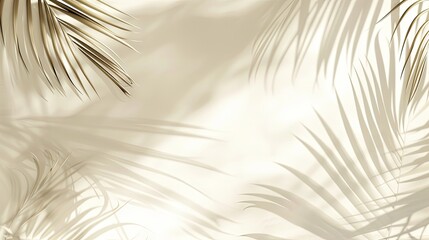 abstract background with a palm leaf shadow
