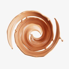 3D Render of a Smooth Liquid Splash in Motion