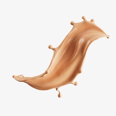 3D Render of a Smooth Liquid Splash in Motion