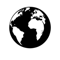 Global Connectivity: A simple yet powerful illustration of the Earth, representing the interconnectedness of all nations and continents.