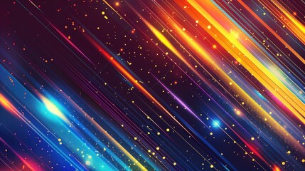 Obraz premium abstract background with colorful light and dots