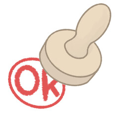 シンプルなスタンプのイラスト