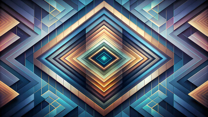 Obraz premium Geometric Shapes Abstract Art. Digital Pattern Design