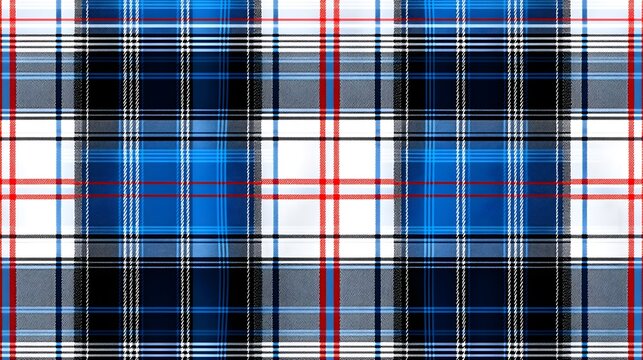Blue and White Checkered Pattern with Red Lines on Black Background
