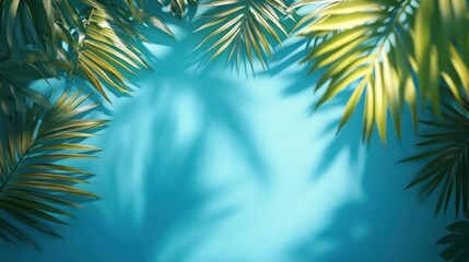 Palm Leaves Background Image