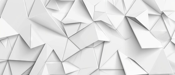 Obraz premium White silver geometric universal background with an elegant seamless triangular pattern, minimalist halftone design, and modern monochrome style for sophisticated business presentations