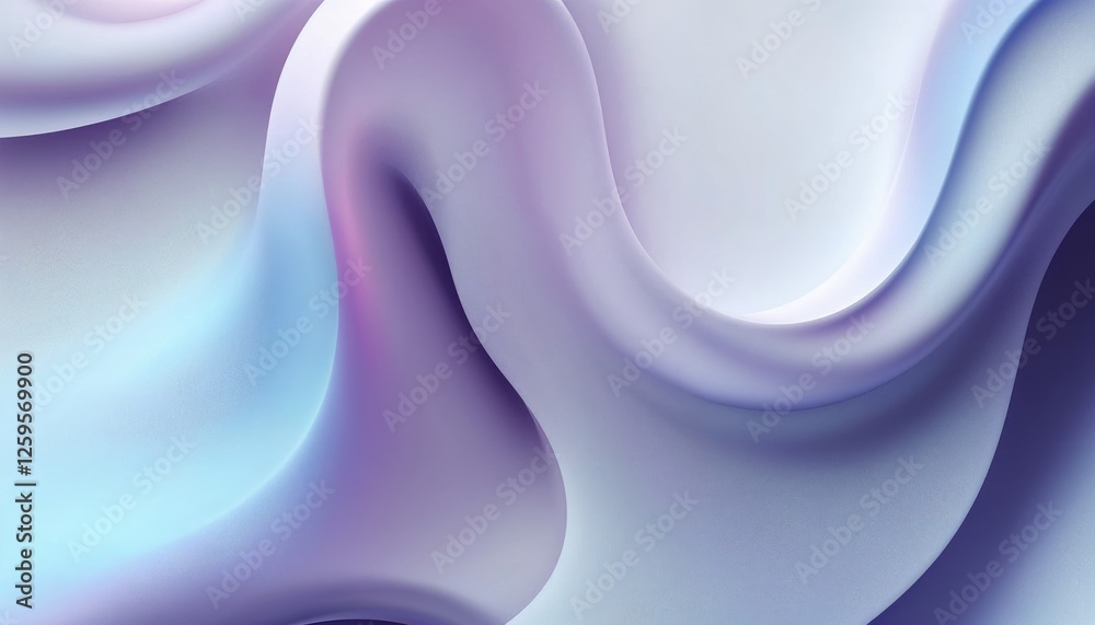 Poster serene fluidity abstract background with flowing shapes design