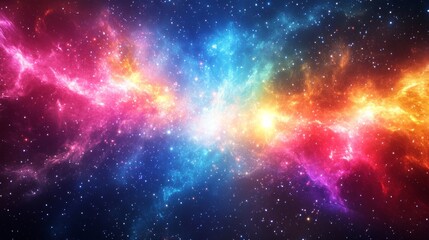 Obraz premium Abstract cosmic light burst background. Featuring cosmic light burst and vivid colors. Emphasizing depth and radiance. Ideal for space and dynamic themes.