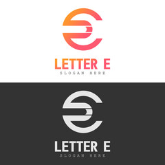 Letter E Logo Vector Stock Illustration