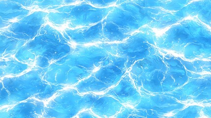 Obraz premium Glimmering Blue Ocean Waves on a Bright Sunny Day Surface