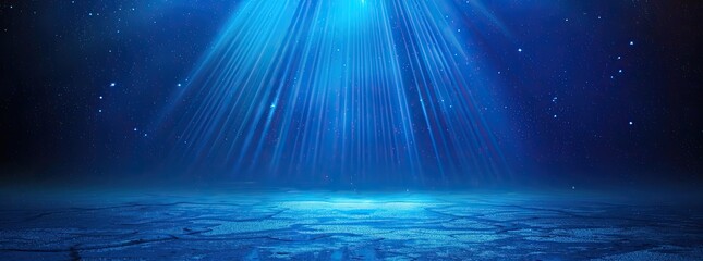 Abstract blue gradient background with spotlight