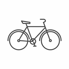 A stylish vector illustration captures the essence of a classic bicycle with clean lines and elegant curves. This design evokes a sense of adventure and simplicity in cycling.