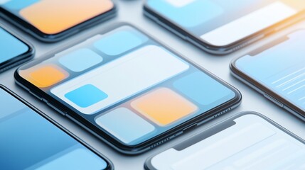 Modern Smartphone Interface Design: A Sleek, User-Friendly App Concept