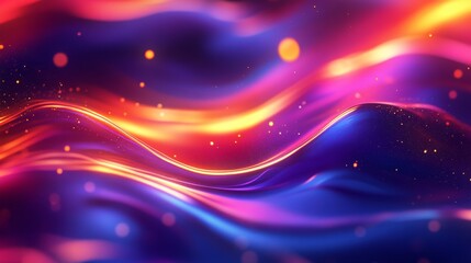 Obraz premium Abstract cosmic light patterns background. Featuring cosmic light patterns and bright colors. Emphasizing depth and movement. Ideal for space and dynamic themes.