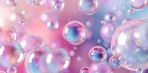 abstract background with colorful pastel spheres