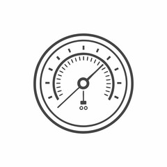 A sleek speedometer design illustrates clear markings and a central needle, representing speed. The modern vector style conveys a sense of technology and accuracy in measurement.