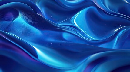 Fototapeta premium Blue gradient abstract background with motion effects and glowing lights