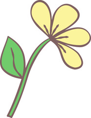 cute sweet flowers hand draw cartoon doodle spring love season