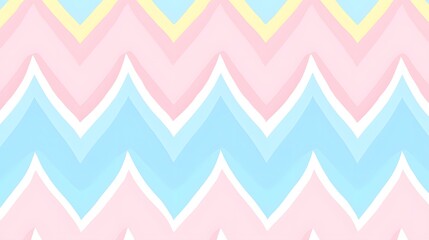 Colorful Chevron Pattern in Pastel Tones for Creative Backgrounds