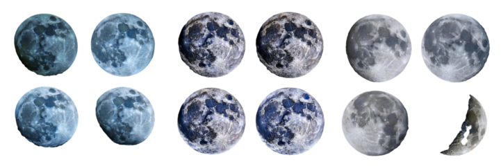 Lunar Phases Collage